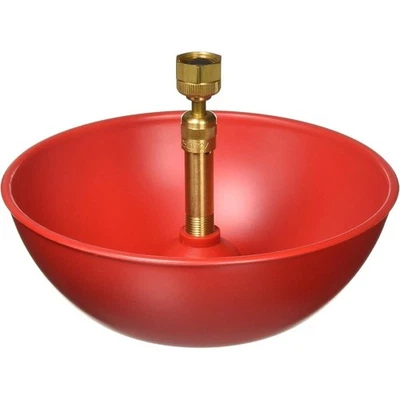 Automatic Water Bowl Birds Heavy Duty Plastic Endless Flow NPT Waterer New - Image 1 of 3