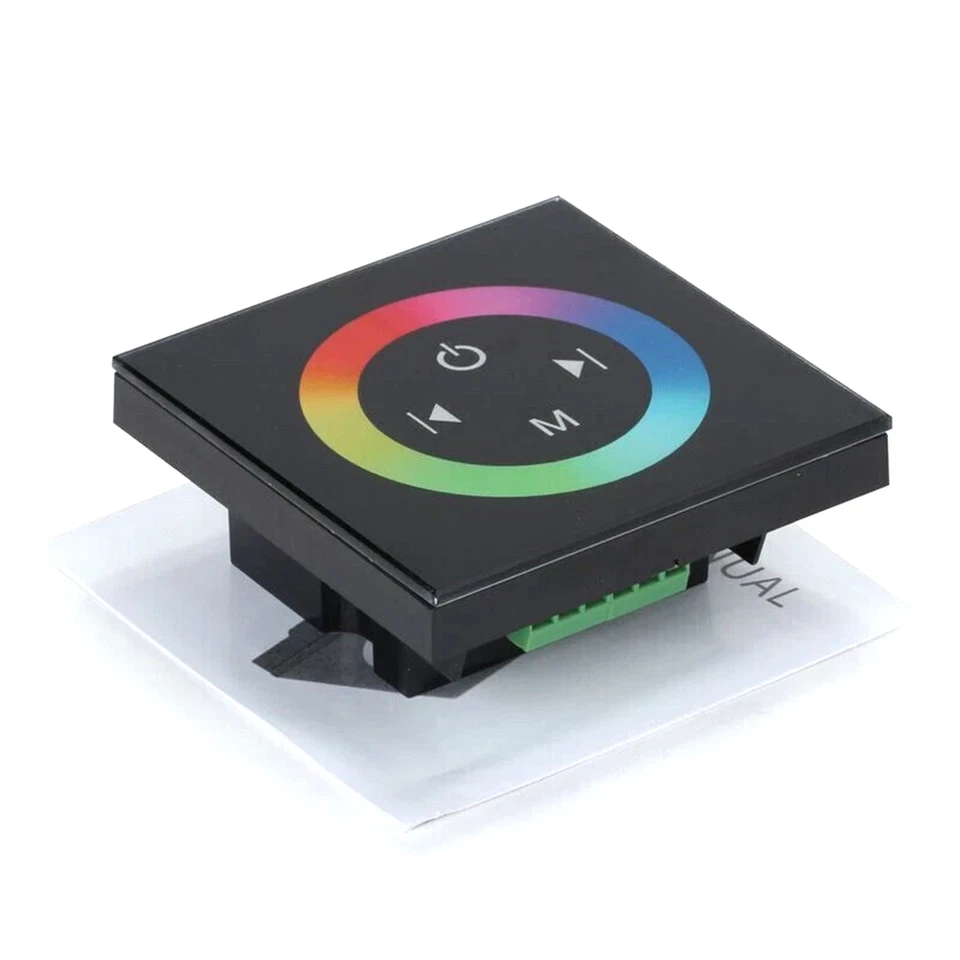 DC12-24V  4A *3CH Wall Mounted Touch Switch Glass Panel Controller For RGB LED - Image 1 of 4