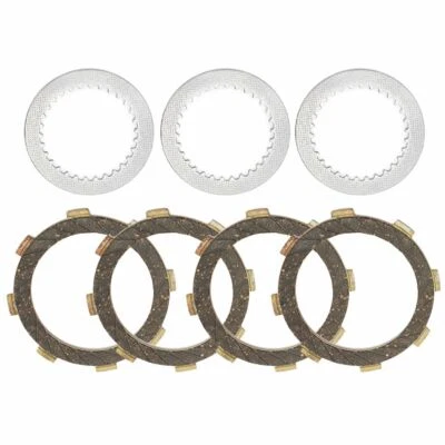 4PC Clutch Friction & 3PC Steel Plates FOR Kawasaki KE100 KD80 MINI KM100A KH100 - Изображение 1 из 4
