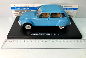 HACHETTE 1/24 DIECAST CITROEN DYANE 6 1970 AZUL CON VITRINA TAPA DURA - Imagen 1 de 4