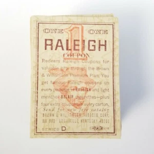 Lot of 100 Vintage 1970s B&W Coupons from Raleigh & Belair Cigarettes Series D - Picture 1 of 5