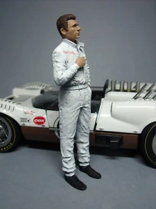 1/18 FIGURE  JIM HALL  CHAPARRAL  VROOM  UNPAINTED  FOR  CMR  AUTOART  EXOTO - Picture 1 of 4