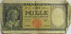 1947 Italy 1000 Lire Banknote