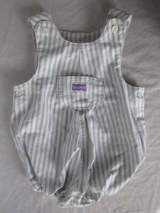 Vintage Big Smith Kids Toddler Sz 4T Shortalls Shortall Bubble Railroad Stripes - Picture 1 of 8