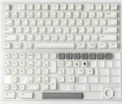 MAC White Theme Keycaps  XDA profile 124pc/set  Dye-sub for Cherry MX  - Image 1 of 4