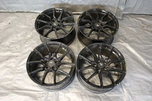2005-2021 SUBARU WRX STI OPTION LAB R716 WHEELS RIMS 18X8.5 +35 5X114.3 SET OF 4 - Picture 1 of 13