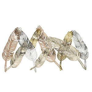 Feather Flutters Wall Art Gold And Silver Tones - Picture 1 of 5