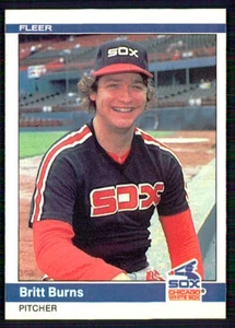 1984 Fleer Baseball Britt Burns #54 - Picture 1 of 2