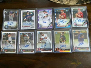 ¡Lote de 46 cartas Bowman Draft Autos 2016/2017/2018! Refractores/Color/Base y Más!!!!! - Imagen 1 de 5