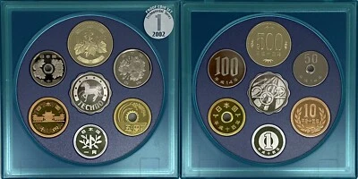 Japan 2002 Proof Coin Set Techno Series 1st Issue Year of Horse Silver Meda PS36 - Image 1 of 4