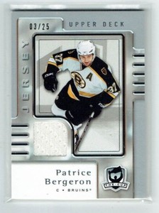 06-07 UD Upper Deck The Cup  Patrice Bergeron  /25  Jersey