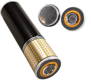 Tubo humidor de viaje para cigarros con humidificador higrómetro - negro - Imagen 1 de 3