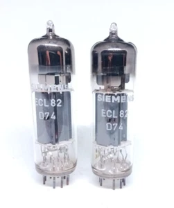 2 x ECL82 SIEMENS TUBE MATCHED NOS ;415 - Picture 1 of 2