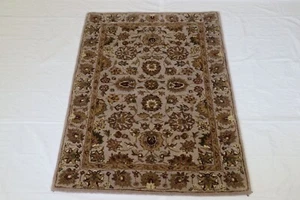 4'0" x 6'0" ft. Indo Nepal Hand Knotted Wool Traditional Area Oriental Rug - Picture 1 of 6