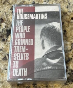 THE HOUSEMARTINS- THE PEOPLE WHO GRINNED THEMSELVES TO DEATH CASSETTE NEW SEALED - Picture 1 of 3