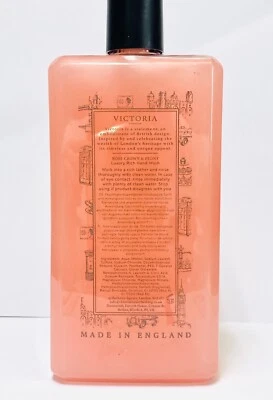 1 jabón de manos de lujo Victoria London ROSE CROWN PEONY lavado 16,9 oz Foto 1 de 2