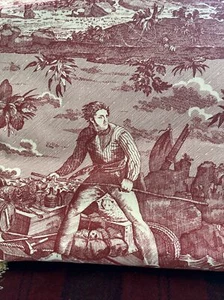 LEE JOFA CURTAIN FABRIC DESIGN "Robinson Crusoe”5.9meters 100% LINEN - Picture 1 of 8
