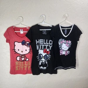 Lot of 3 Hello Kitty Girls Size S/C Tee Shirts - Picture 1 of 7