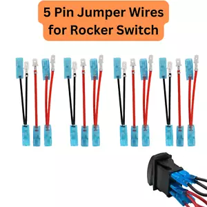 PACK DE 4 - Kit de cableado de cableado de puente de 5 pines para interruptor basculante láser LED de encendido/apagado - Imagen 1 de 1