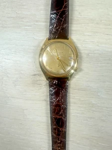 Bulova Accutron * 1973 10K Rolled Gold Tuning Fork 2181 Movement Men’s Watch - Picture 1 of 15