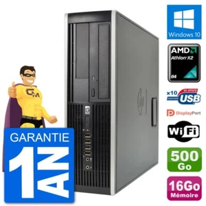 PC HP 6005 SFF AMD Athlon II X2 B24 RAM 16Go Disque Dur 500Go Windows 10 Wifi - Imagen 1 de 3