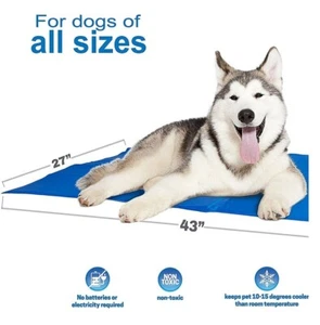 Self Pet Cooling Mat w/ Gel Compact Foldable Dog Pad & Non-Toxic Large 27" x 43" - Picture 1 of 4