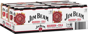 Jim Beam White Label Bourbon & Cola Cans 375mL Case (24)