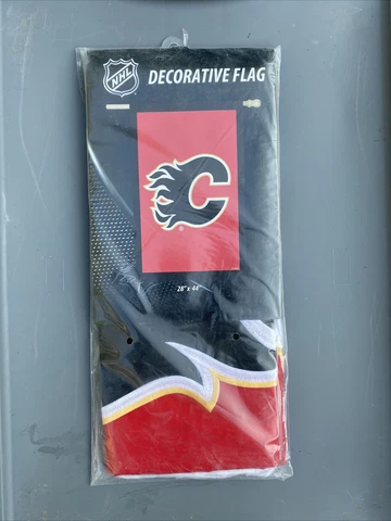 Calgary Flames NHL 28x44 Double (2) Sided Applique Banner Flag Cover