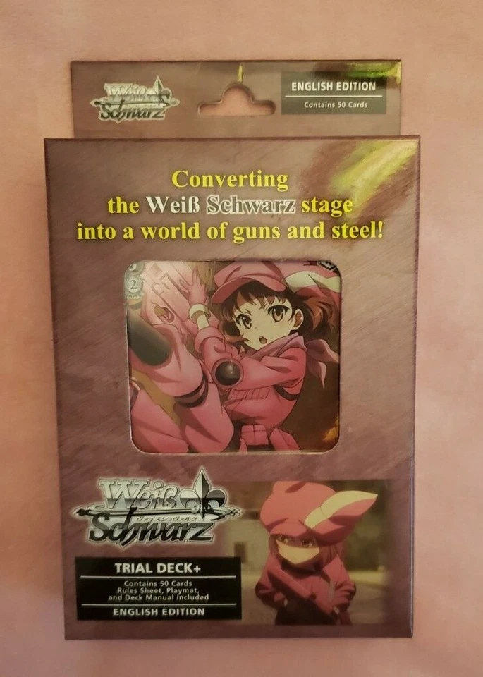 English Weiß WEISS Schwarz Sword Art Gun Gale Online Trial Deck