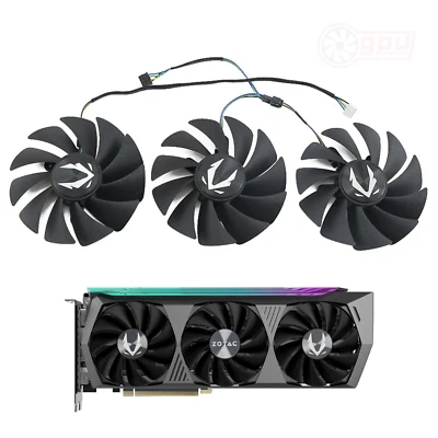 Zotac RTX 3070 Ti 3080 Ti GAMING AMP Holo OC - Replacement Graphics Card Fans - Image 1 of 3