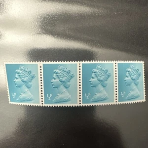 Gran Bretaña MNH 1971 1/2p Reina Isabel II Bloque de cuatro estampillas - Imagen 1 de 2