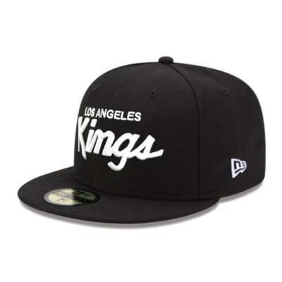 Los Angeles Kings LA NHL Authentic New Era 59FIFTY Fitted Cap 5950 N.W.A Script - Image 1 of 3