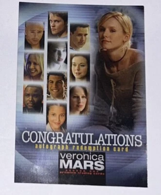 Inkworks Veronica Mars Season 1 Paula Marshall AR-1 REDEMPTION CARD (unredeemed) - Image 1 of 2