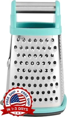 Rallador de queso, rallador de caja para queso de acero inoxidable NUEVO US Foto 1 de 4