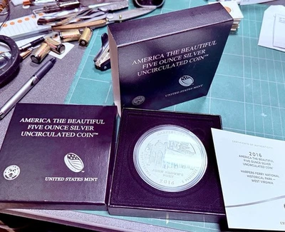 Ferry ATB Harpers 2016-P de plata de 5 oz (con caja y certificado de autenticidad) Foto 1 de 3