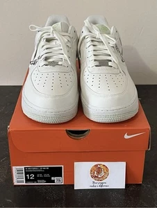NIKE AIR FORCE 1 '07 NEXT NATURE White/Metallic Silver/White size 12W/10.5M - Picture 1 of 7