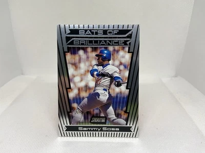 Tarjeta de béisbol 2000 Topps Stadium Club-Bats of Brilliance- #bb2-Sammy Sosa-Cubs Foto 1 de 2