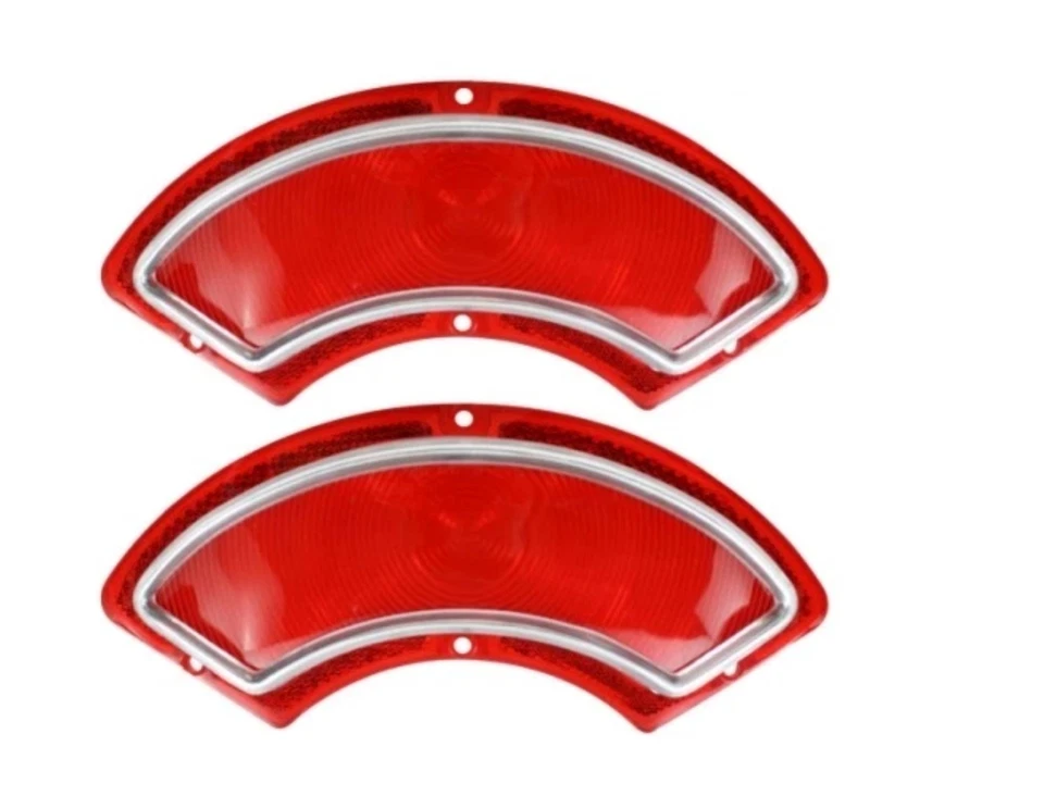 62 PONTIAC RED TAIL LIGHT LENSES 1962 CATALINA BONNEVILLE PARISIENNE LAURENTIAN - Image 1 of 1
