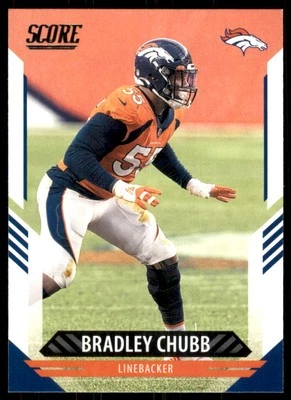 2021 Score Bradley Chubb Denver Broncos #222 - Image 1 of 2