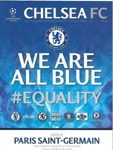 CHELSEA v PARIS SAINT-GERMAIN 11th MARCH 2015 (FREE POST IN THE UK). - Picture 1 of 1