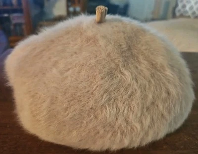 Vintage Kangol Design Janie Beret Hat Made In England Pink Mauve Angora Rabbit - Image 1 of 4