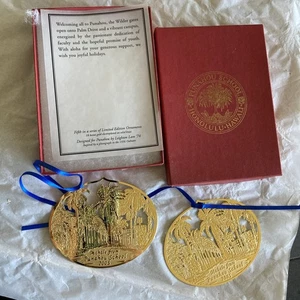 2Leighton Lam Gold Plated Punahou School Limited Ornaments 2005 Hawaiian Hawaii - Bild 1 von 7