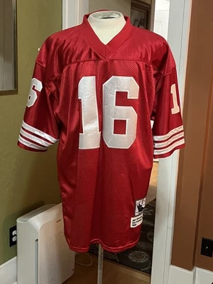 Camiseta Mitchell & Ness Vintage Joe Montana Cosida San Francisco 49ers 1989 L Foto 1 de 4