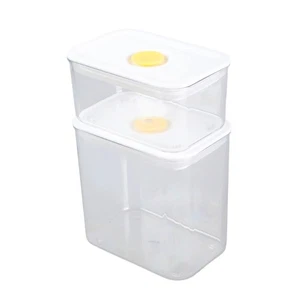 6 Stackable Kitchen Containers Preserve Freshnesses in Pantries or Countertops - Picture 1 of 8