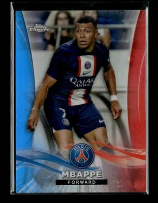 Kylian Mbappe 2022-23 Topps Chrome Paris Saint-Germain Red Blue 45/50 [xlz - Image 1 of 2
