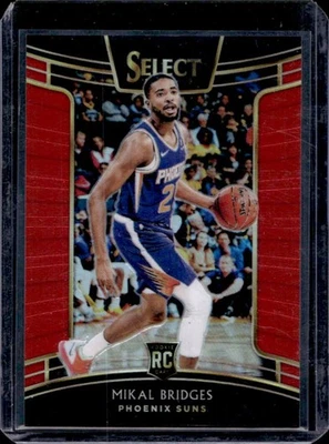2018-19 Select Mikal Bridges RC Red Prizm Rookie Concourse #181/199 Suns - Image 1 of 2