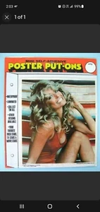 FARRAH FAWCETT Original 1977 Poster Put-On Sticker near MINT SEALED - Picture 1 of 1