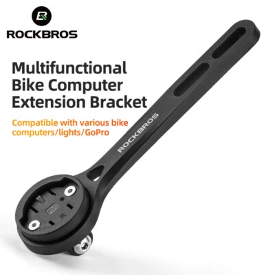 ROCKBROS Bicycle Speedometer Holder Bike Computer Head Light Mount fit Gopro - Image 1 of 4