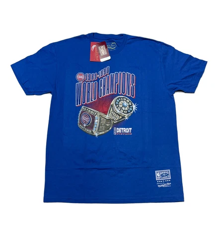 NWTS Mitchell & Ness Shirt Detroit Pistons Hardwood Classics 89-90 Champions XL Cover