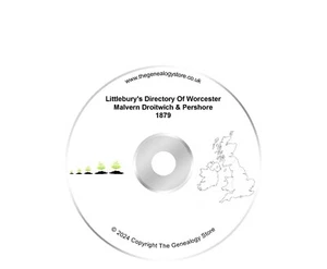 Littlebury's Directory Of Worcester Malvern Droitwich Pershore 1879 jak Kelly's - Zdjęcie 1 z 1